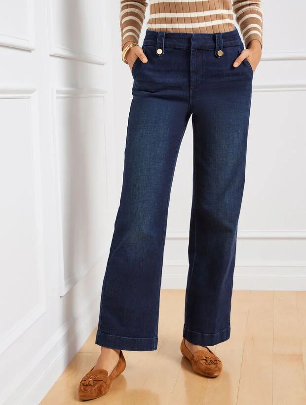 Wide Leg Jeans - Moonlit Wash | Talbots