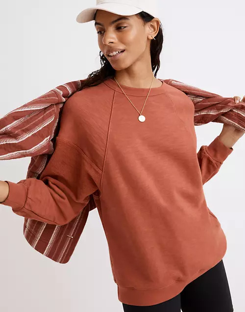 MWL Oversized Raglan Sweatshirt | Madewell