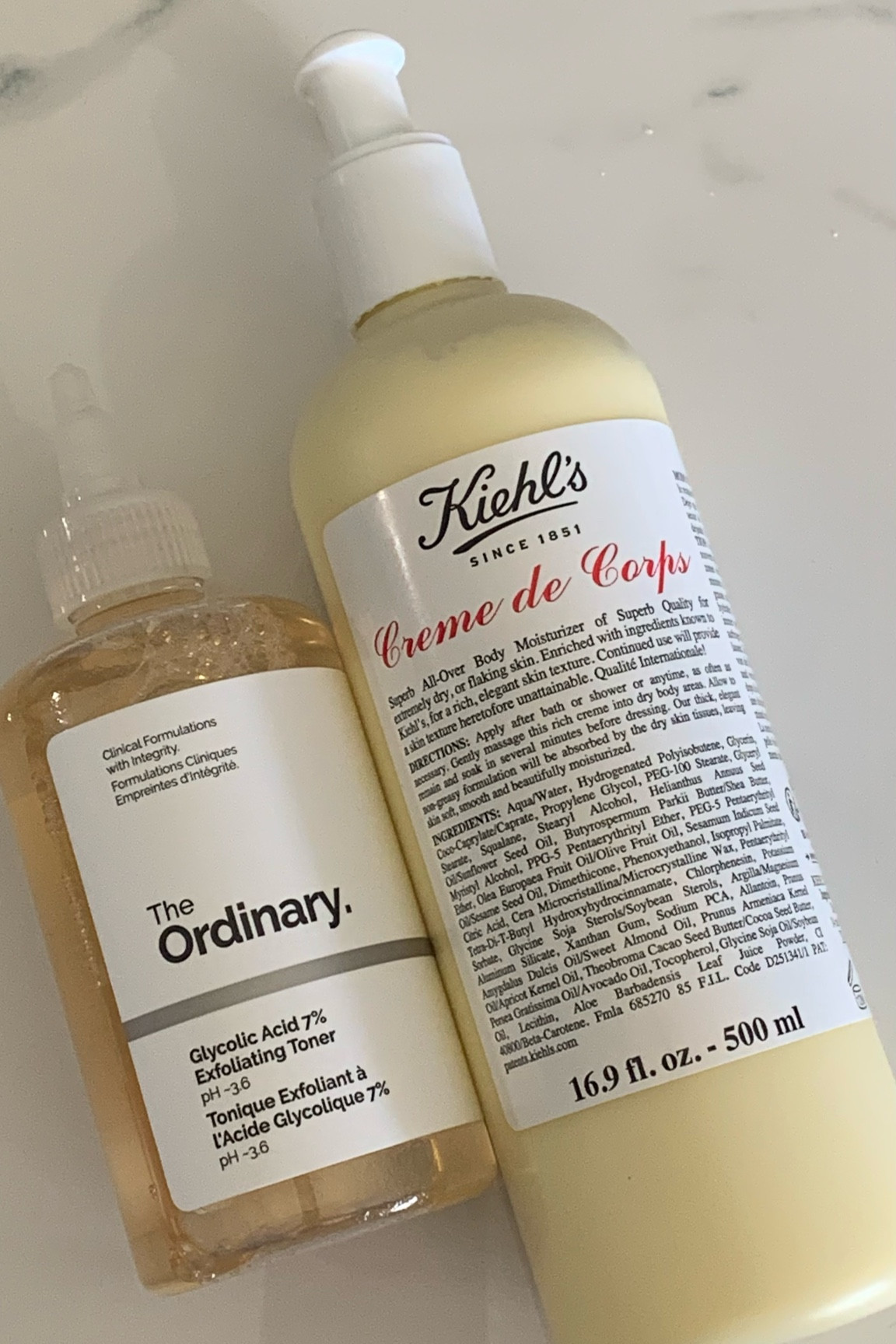 Hands down the best combo for dried heels! 

Step 1: Apply The Ordinary Glycolic Acid to your heels (and feel free to use it on your feet, armpits for odor control, or even your entire body to promote anti-aging and achieve smooth, ingrown hair-free skin!).

Step 2: Lock in the moisture with Kiehl’s Crème de Corps. For deeply cracked heels, consider lightly filing them the first time to jumpstart the process.