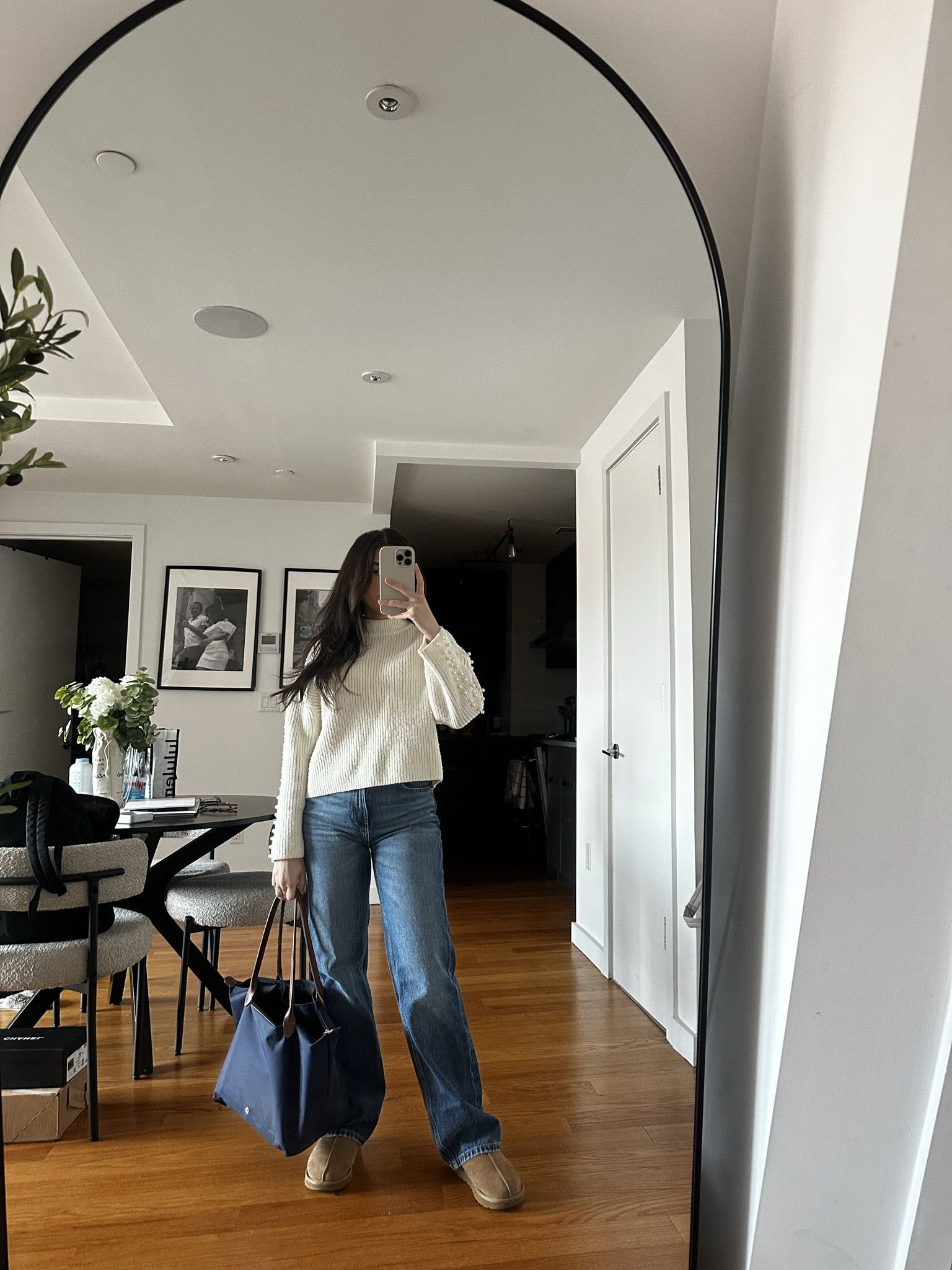 Easy everyday outfit that still feels put together 🤍 Cozy knit, straight-leg jeans, and my favorite tote linked  

#LTKU #LTKSeasonal #LTKWorkwear