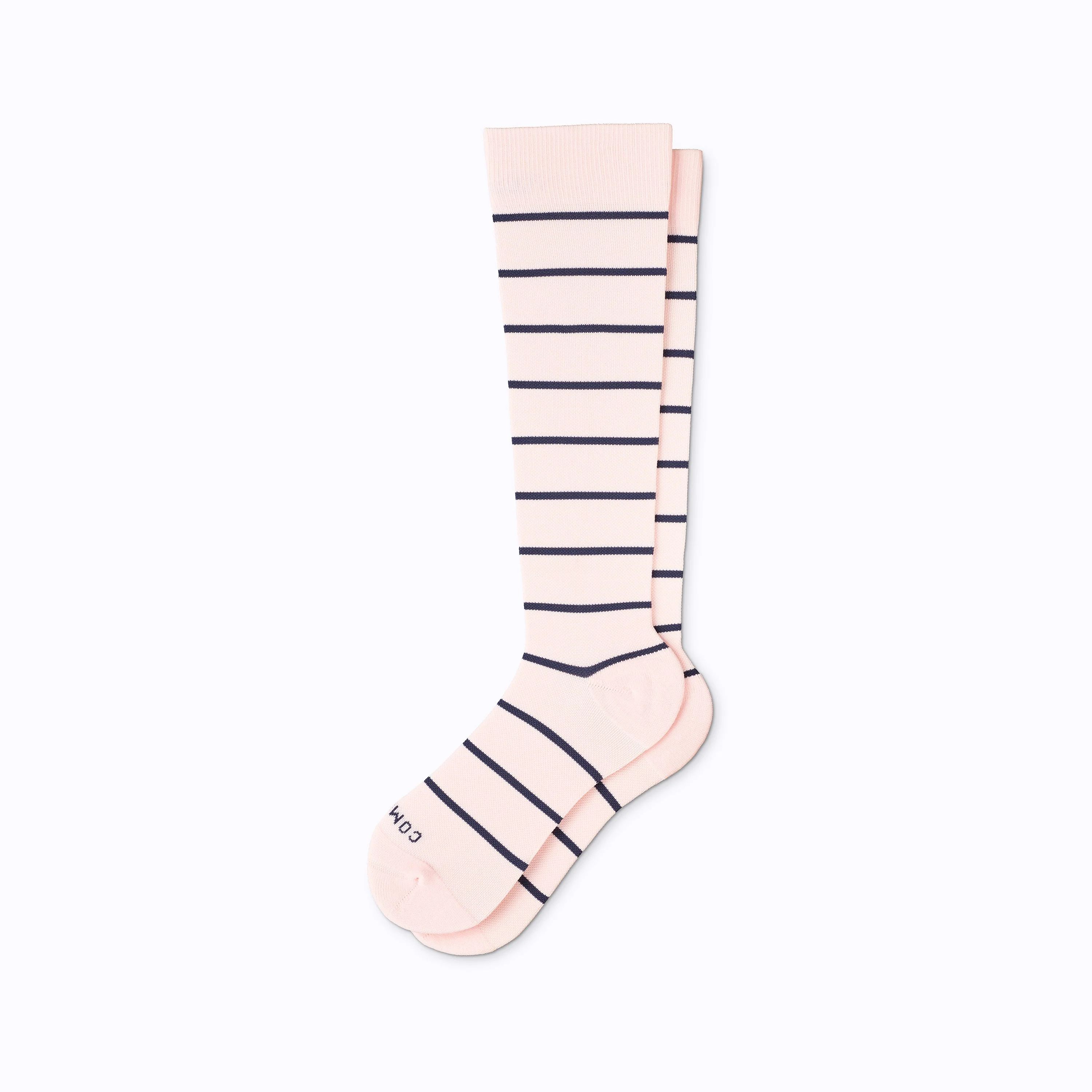 Knee-High Compression Socks – Stripes | Comrad