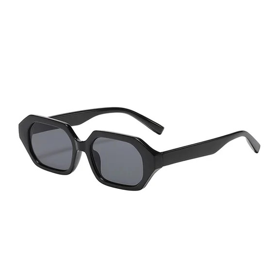 FYEGRE Retro Fashion Street Style Unisex Sunglasses with Durable PC Frame for Women and Men Black | Walmart (US)