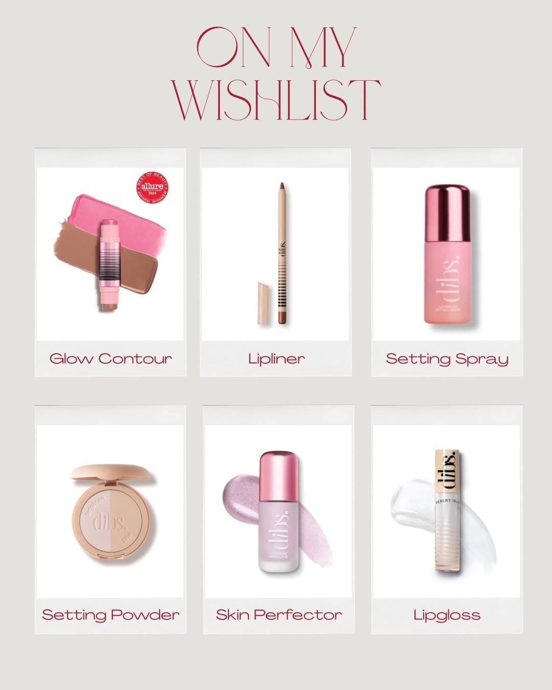 Dibs Beauty Wishlist 🎁

#LTKCyberWeek #LTKGiftGuide #LTKHoliday