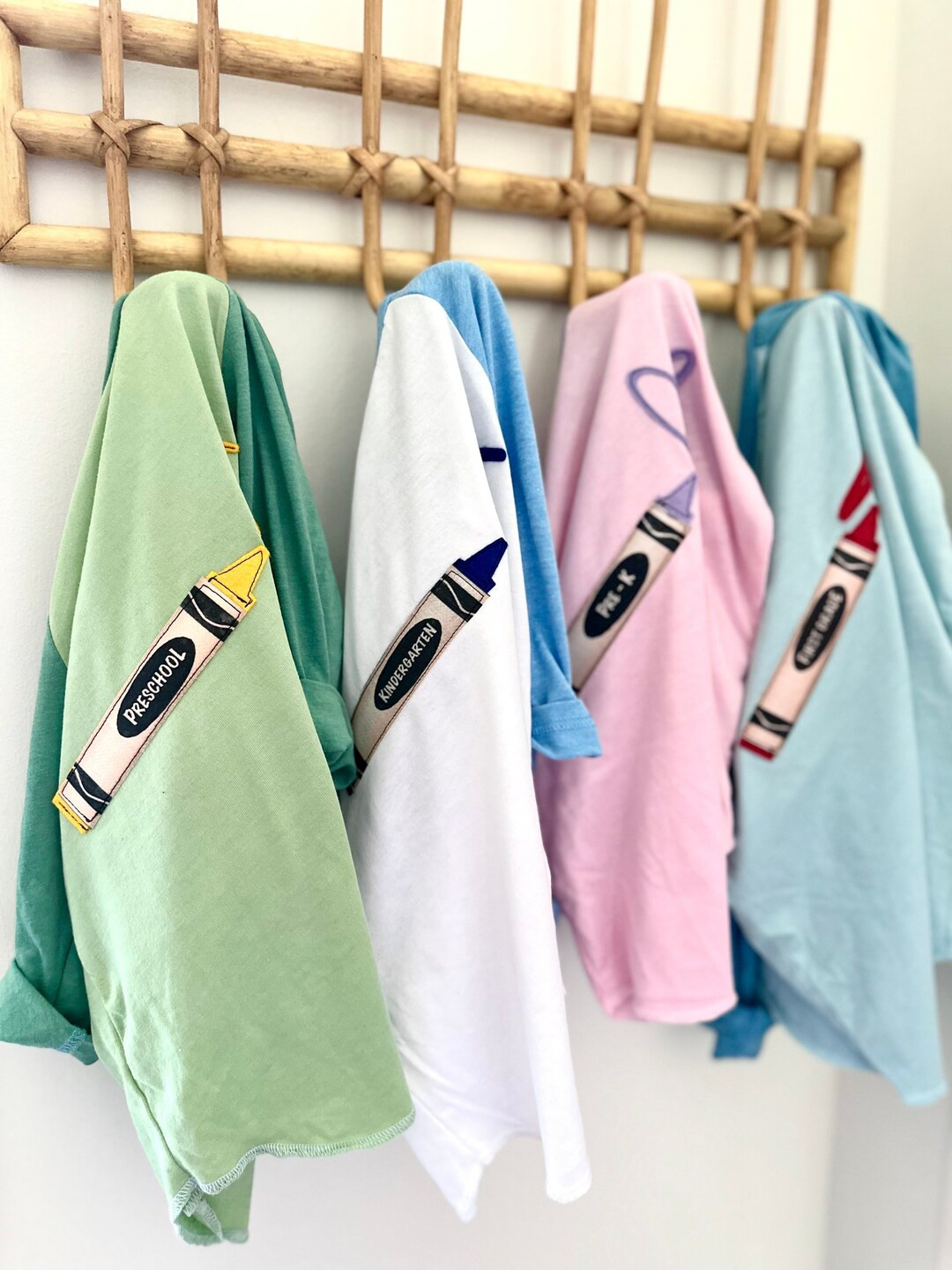 Personalized Back to School Shirt Personalized Back to School Gift Crayon Birthday Shirt Personal... | Etsy (US)