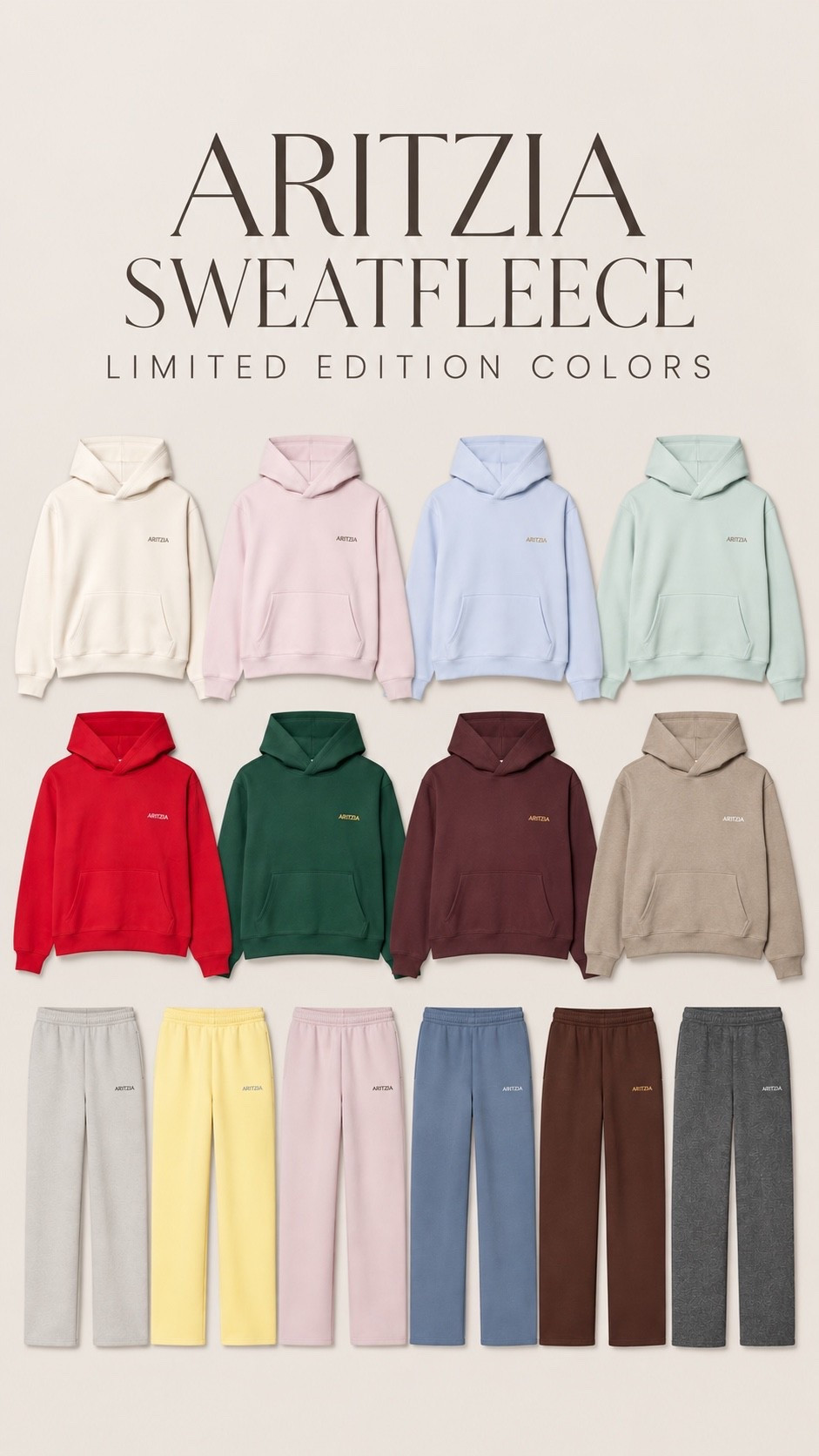 Aritzia new Sweatfleece drop LIMITED EDITION 🚨


@Aritzia