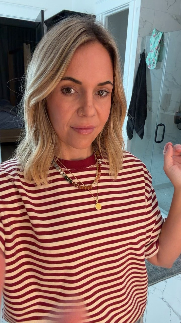 Wearing an XS in the tee and I recommend sizing down.
