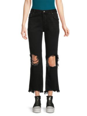 ​Maggie Mid Rise Distressed Wide Leg Jeans | Saks Fifth Avenue OFF 5TH