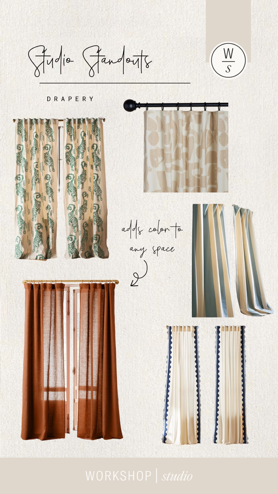 Drapery we love for adding color and texture to a room  

#LTKHome