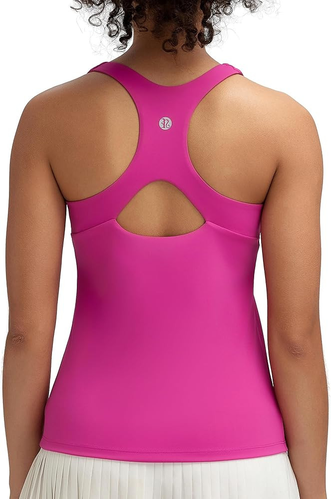 RUNNING GIRL Tank top with Built in Bra for Women,Compression Shirts Crisscross Back Workout Yoga... | Amazon (US)
