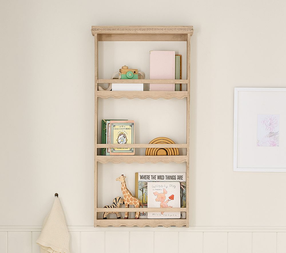 Marlowe Tiered Wood Book Rack (40" x 21") | Pottery Barn Kids