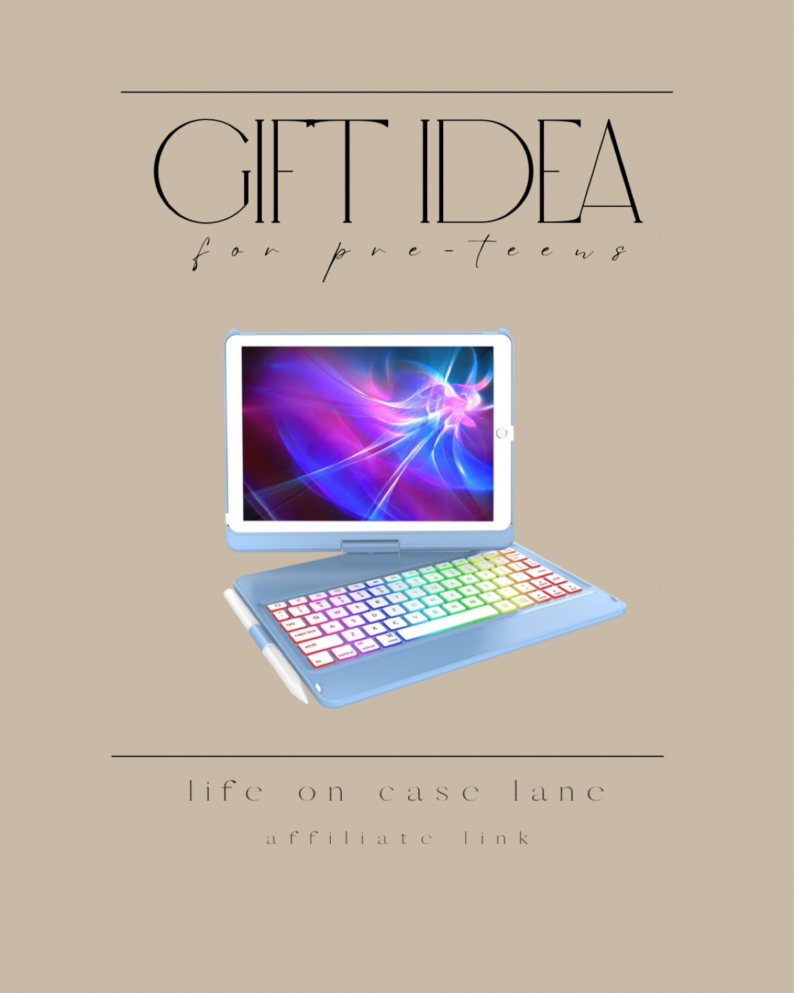 Just ordered this for my daughter. My friends daughter has it and loved it. 

iPad keyboard, gifts for tweens 

#LTKHome #LTKGiftGuide #LTKCyberWeek