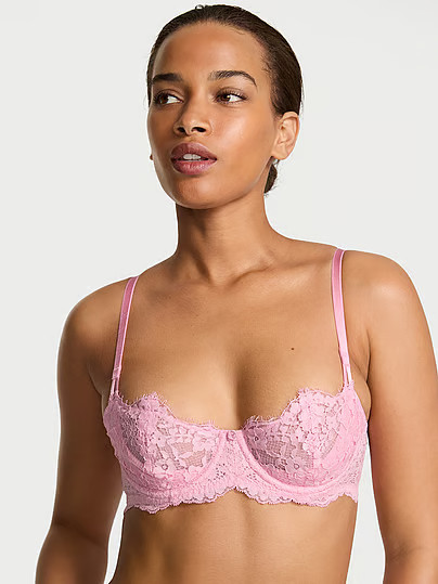 Dream Angels Wicked Unlined Lace Balconette Bra, Pink, 32C - Women's Bras - Victoria's Secret | Victoria's Secret (US / CA )