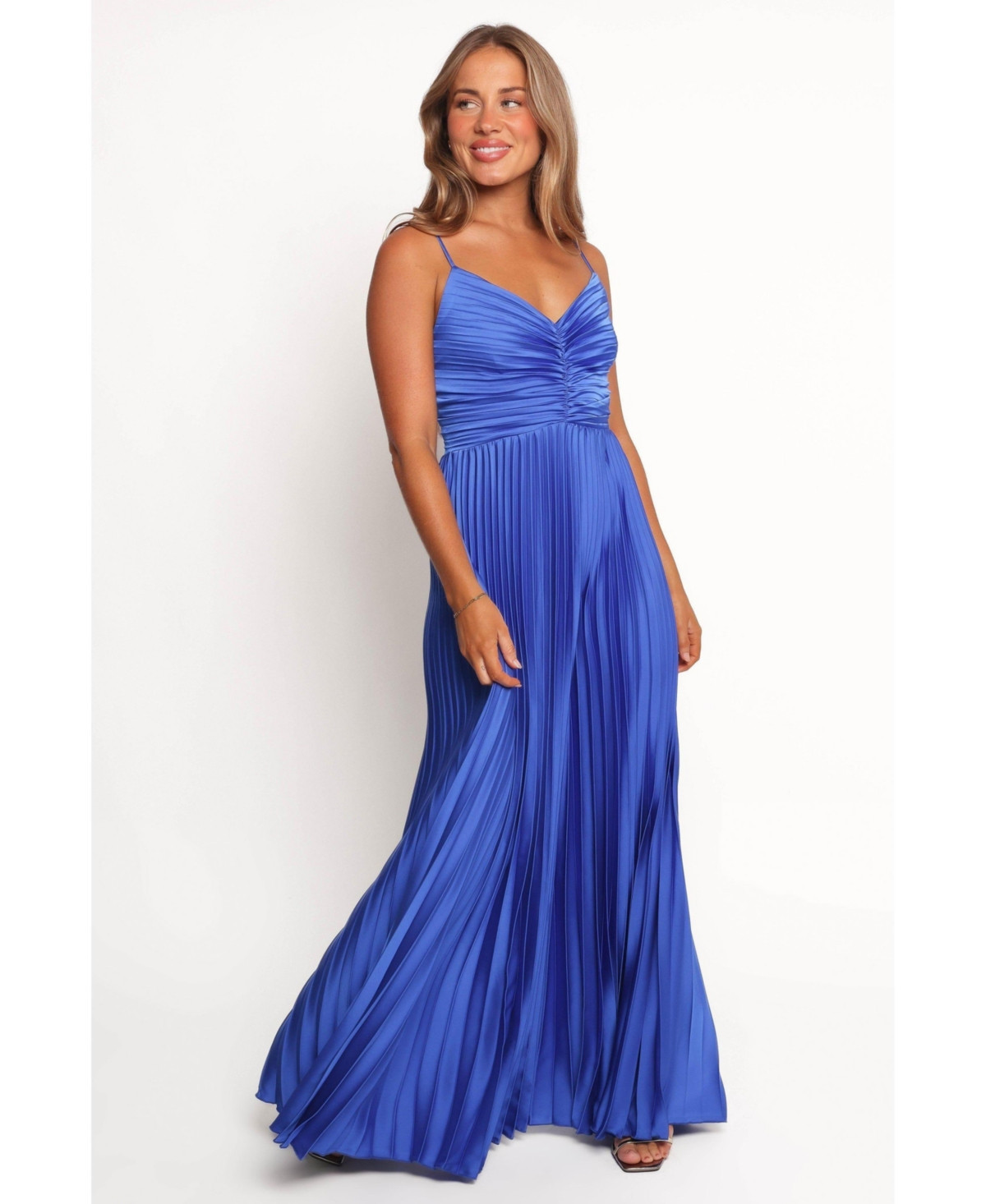 Petal and Pup Women's Naira Pleated Maxi Dress - Blue | Macy's