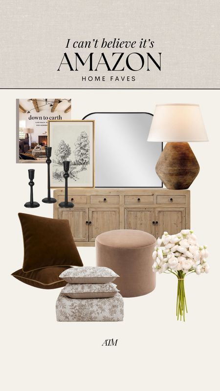 Amazon Home finds + faves!

wood console table, amazon favorites, amazon home, amazon home decor, candle stick, lamp, pillow, velvet pillow, faux florals, quilt, book, coffee table book, mirror, affordable mirror 

#LTKhome