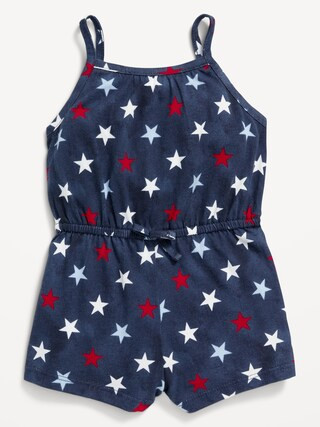 Printed Sleeveless Jersey-Knit Romper for Baby | Old Navy (US)