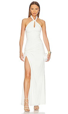 Lovers and Friends Nadine Gown in Blanc White from Revolve.com | Revolve Clothing (Global)
