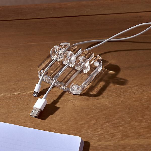 Russell+Hazel Acrylic Cable Organizer | The Container Store