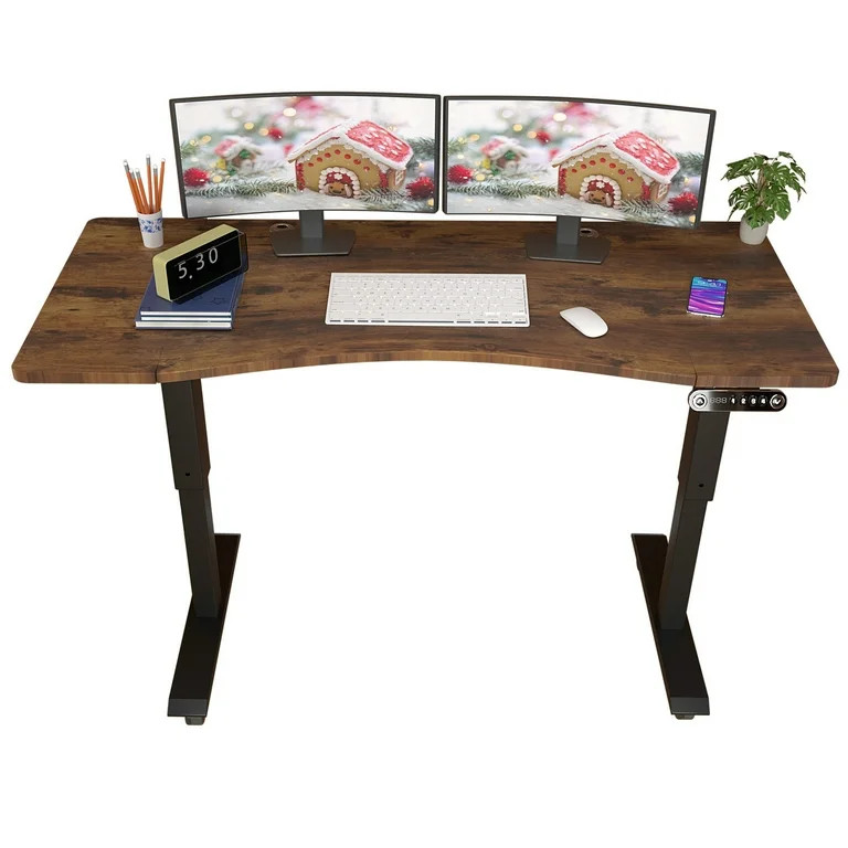 Electric Height Adjustable Standing Desk, Height Adjustable Ergonomic Desk,Splice Board Desk, Sta... | Walmart (US)