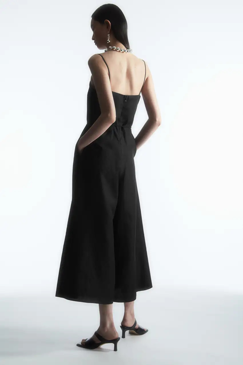 BELTED LINEN-BLEND WIDE-LEG JUMPSUIT | COS UK