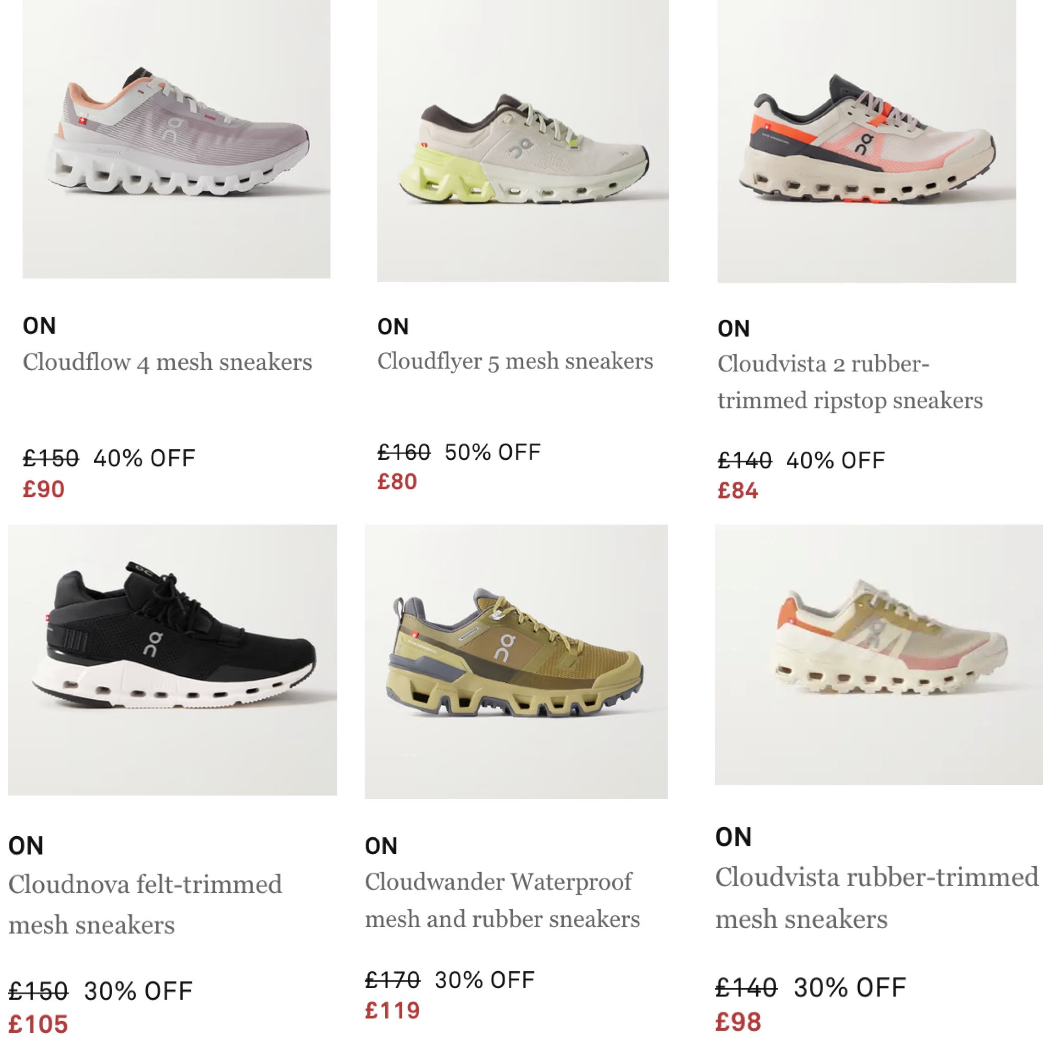 Looking for a super comfortable & stylish sports trainer …. 
These ON trainers are brilliant - like clouds! 
Here’s a few discounts I’ve found .. 

Extra 15% off sale items at checkout with NET A PORTER

#LTKCyberWeek #LTKfitness #LTKshoes
