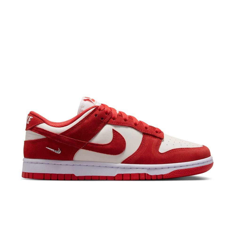 Women's Nike Dunk Low Sneakers Sail/Lt Crimson-White-Metallic Silver 6.5 Regular | Scheels Sports