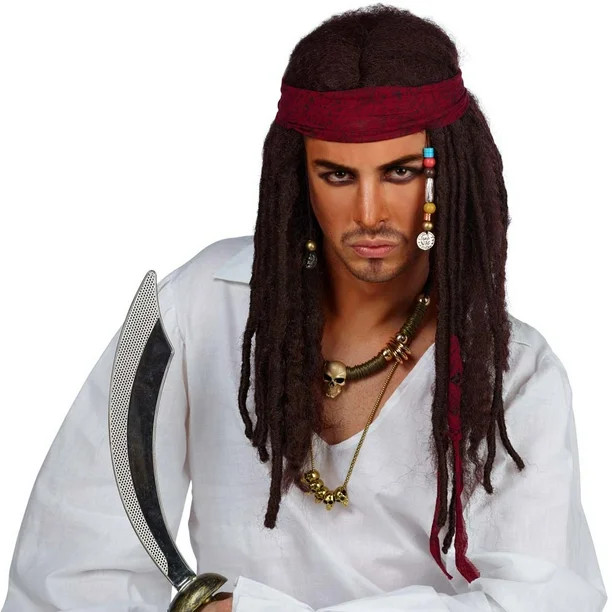 Way To Celebrate Halloween Adult Pirate Wig with Bandana | Walmart (US)