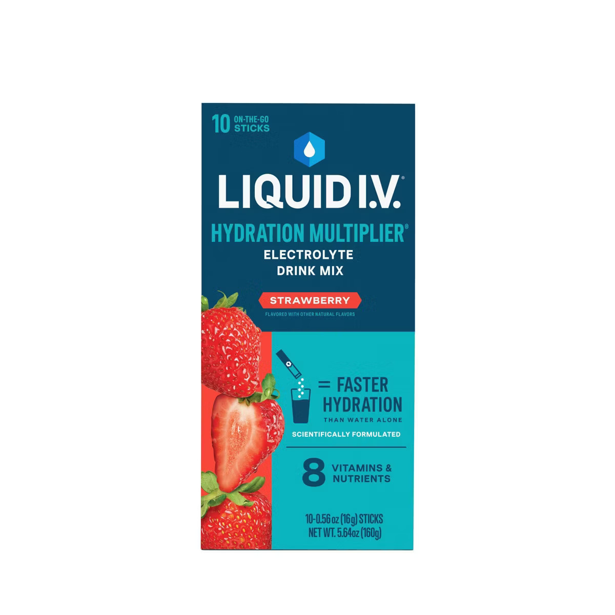 Liquid I.V. Hydration Multiplier Vegan Powder Electrolyte Supplements - Strawberry - 0.56oz each/... | Target