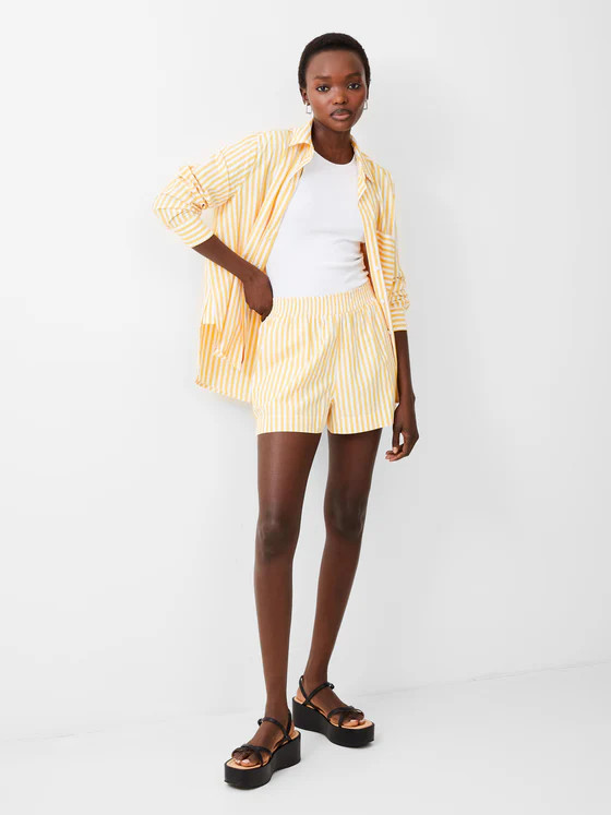 Stripe Shirting Shorts | French Connection (UK)