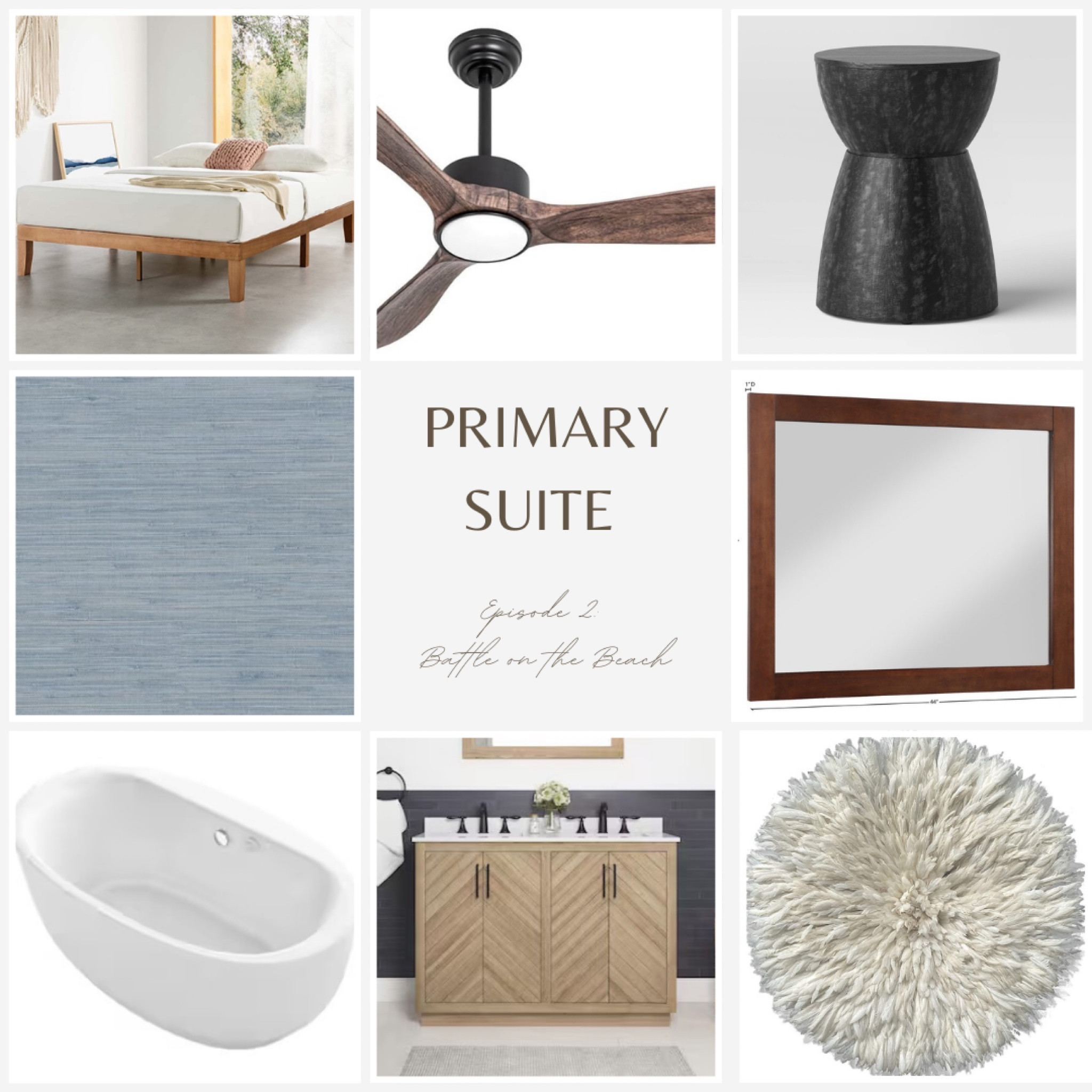 Links to some of the beautiful pieces in the primary suite designed on Battle of the Beach. 

#LTKHome