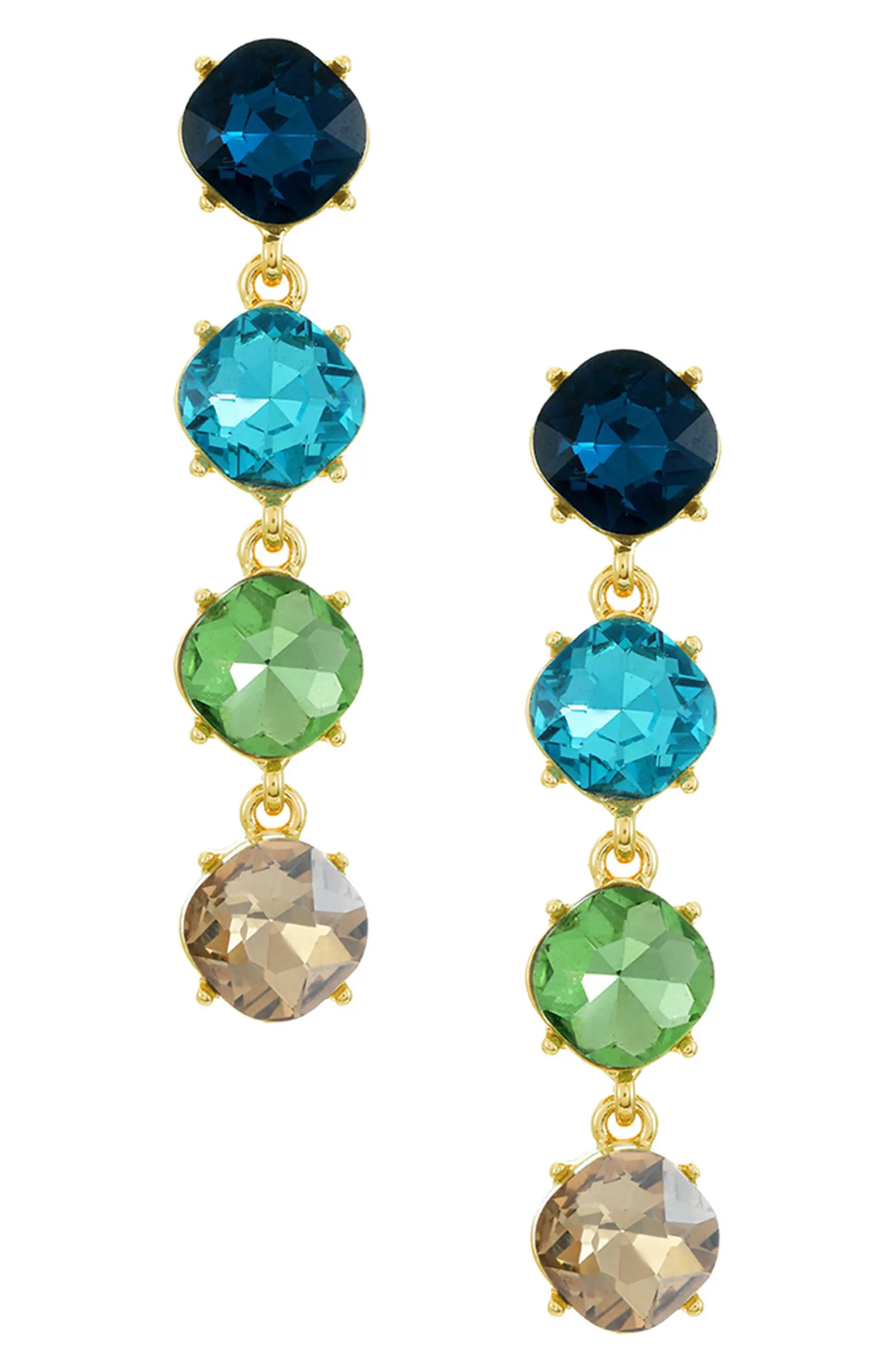 Four the Money Crystal Drop Earrings | Nordstrom