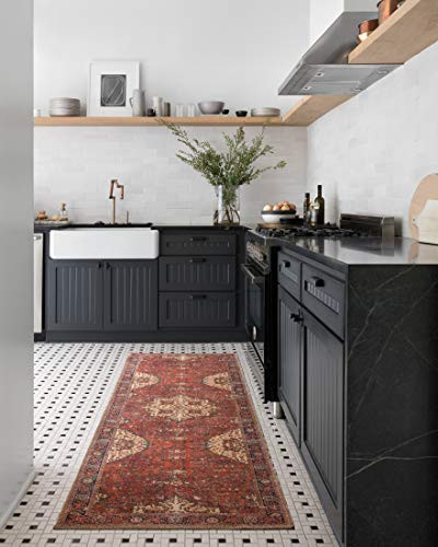 Loloi II Loren Red/Navy 2'-6" x 7'-6" Runner Rug | Amazon (US)