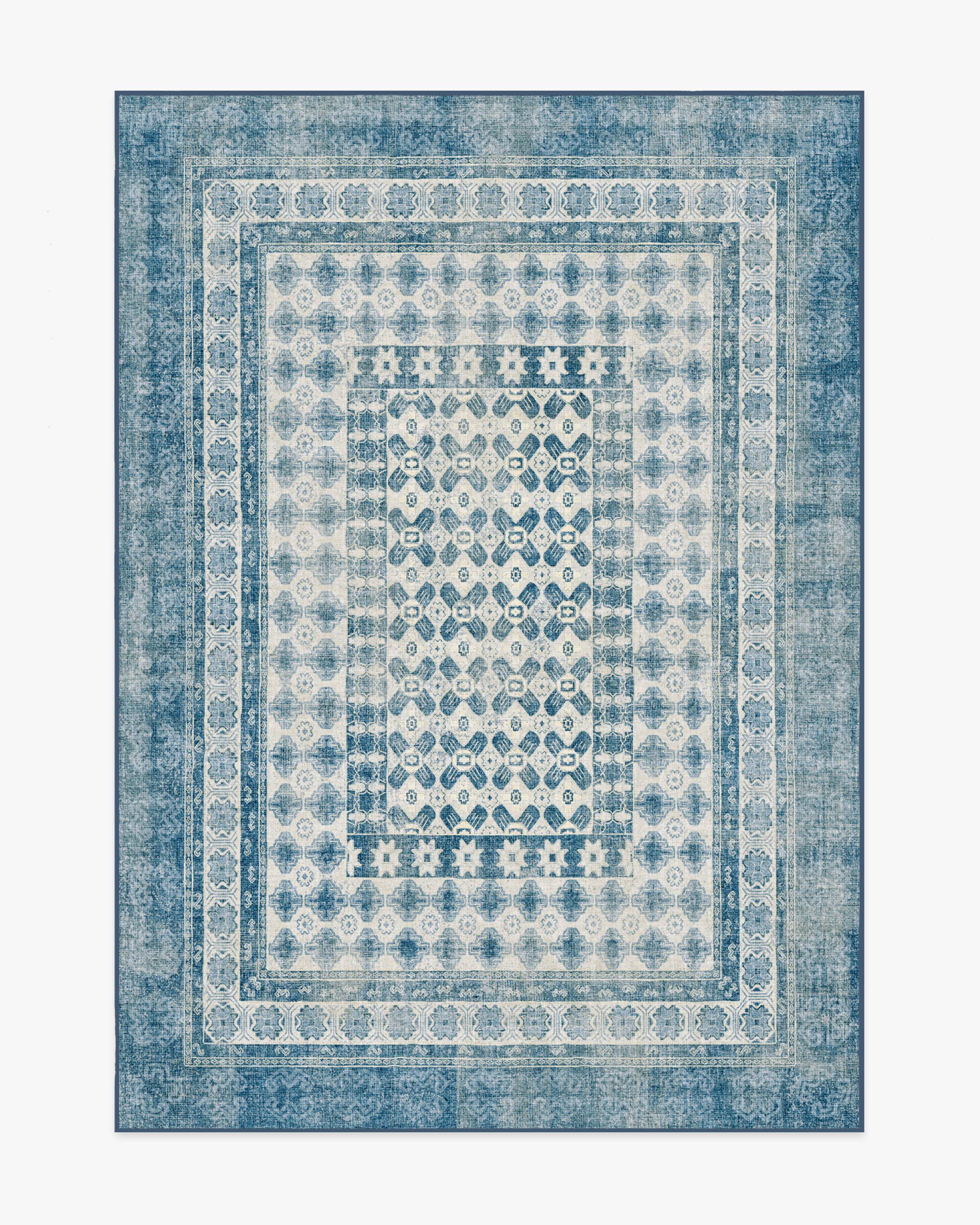 Cyrus Ocean & Ivory Tufted Rug | Ruggable | Ruggable