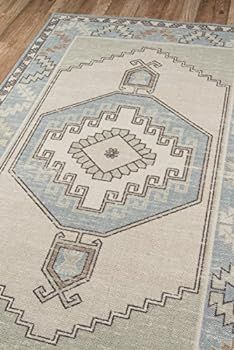 Amazon.com: Momeni Anatolia Wool and Nylon Area Rug, 2' X 3', Light Blue: Furniture & Decor | Amazon (US)
