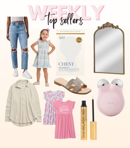 Weekly top sellers
Mom jeans, toddler Easter dress, silicone patches, mirror for home decor, skincare and facial device, lash serum, toddler barbie dress, comfy casual clothes 

#LTKsalealert #LTKfindsunder50 #LTKfindsunder100