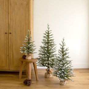 Faux Snow Christmas Tree (Set of 3) | West Elm (US)