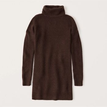 Long-Sleeve Turtleneck Sweater Dress | Abercrombie & Fitch (US)
