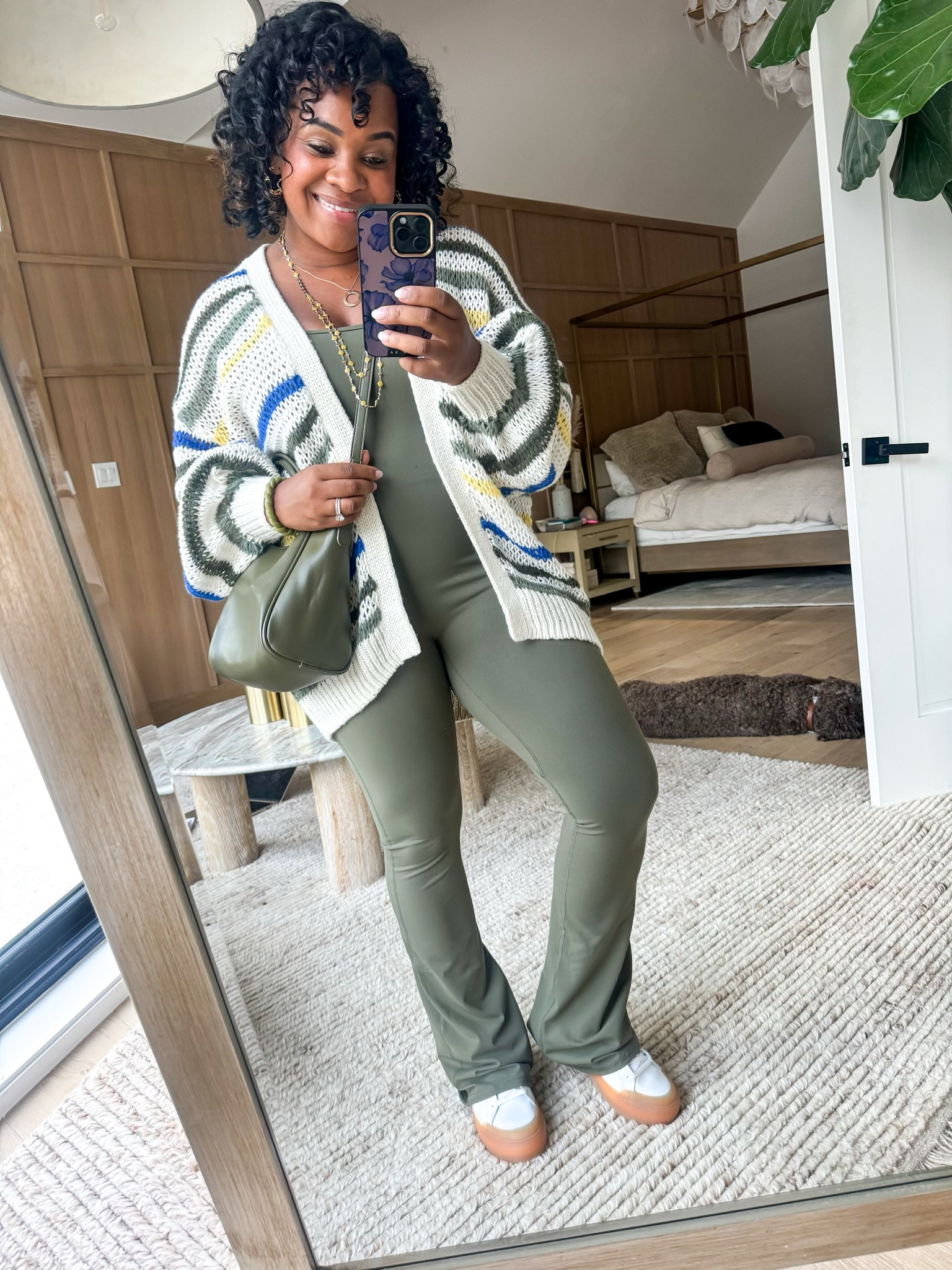 How I styled this $20 jumpsuit! Wearing a large in jumpsuit and medium in cardigan

#LTKsalealert #LTKmidsize #LTKfindsunder50