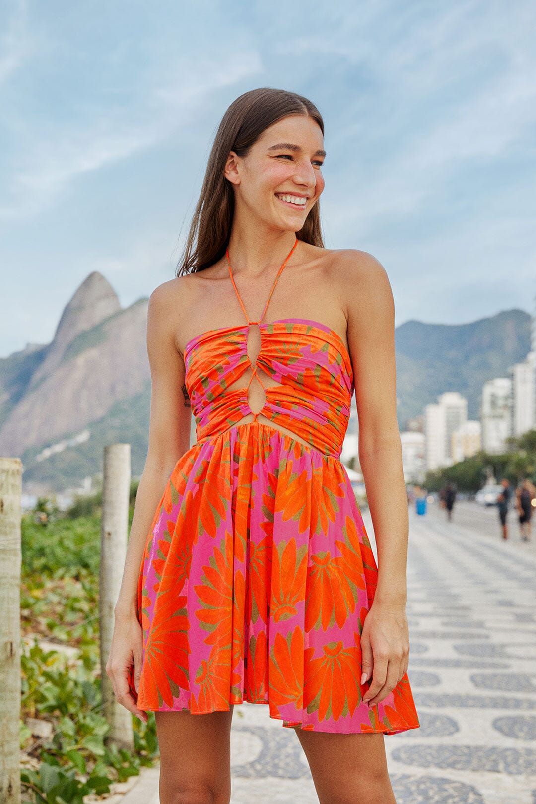 Pink Copacabana Mini Dress | FarmRio