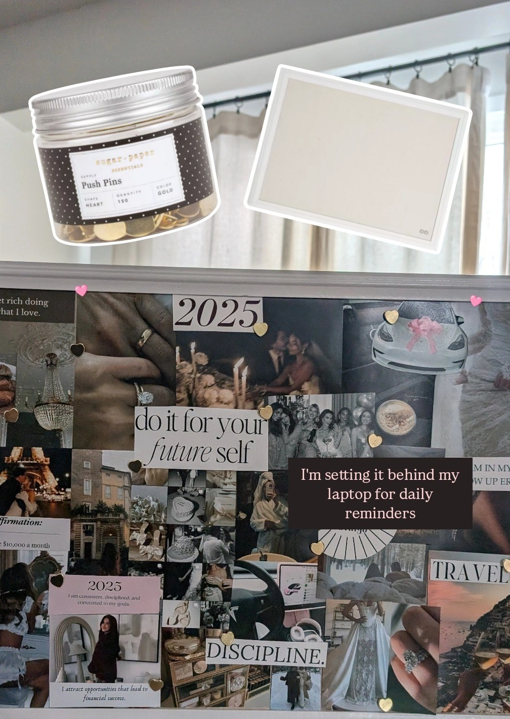 target for my vision board-- heart push pins are like $5! board $12! I just print out photos from my local Walgreens

#LTKSpringSale #LTKSeasonal #LTKHome