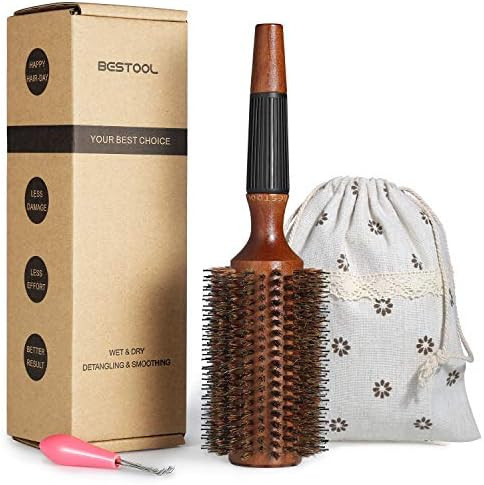 BESTOOL Round Hair Brush for Women or Men, Boar Bristle Large Round Hairbrush for Quick Blowout, ... | Amazon (US)
