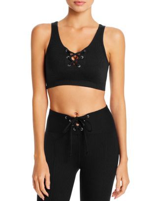 Football Lace-Up Sports Bra | Bloomingdale's (US)