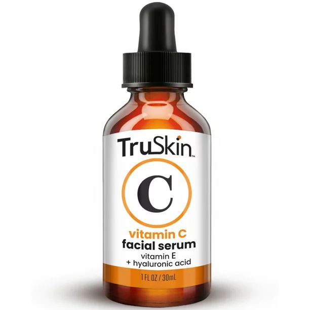 TruSkin Vitamin C Facial Serum with Vitamin E and Hyaluronic Acid, 1 fl oz - Walmart.com | Walmart (US)