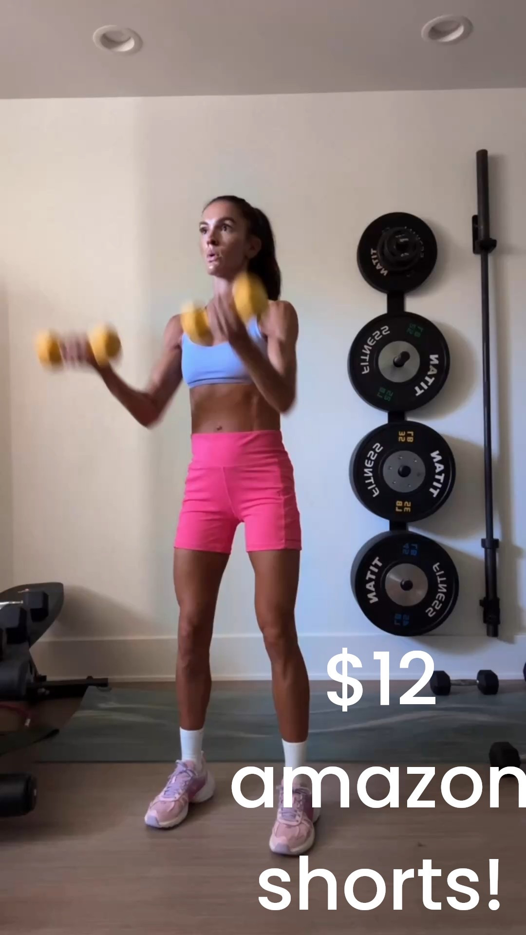 have these amazon bike shorts in several colors and they do not disappoint! 🙌🏻 love them for sweaty workouts, but they also look cute under oversized tees for a casual outfit! 🩷 run tts 

#amazonspringdeals #amazonsale #workoutoutfit #bikeshorts 

#LTKWatchNow #LTKSaleAlert