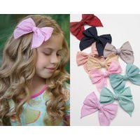 Fable Hair Bows, Big Bow Clip, Oversized Bow, Girls Butterfly Baby Headband , Butterfly Linen Pixie  | Etsy (US)