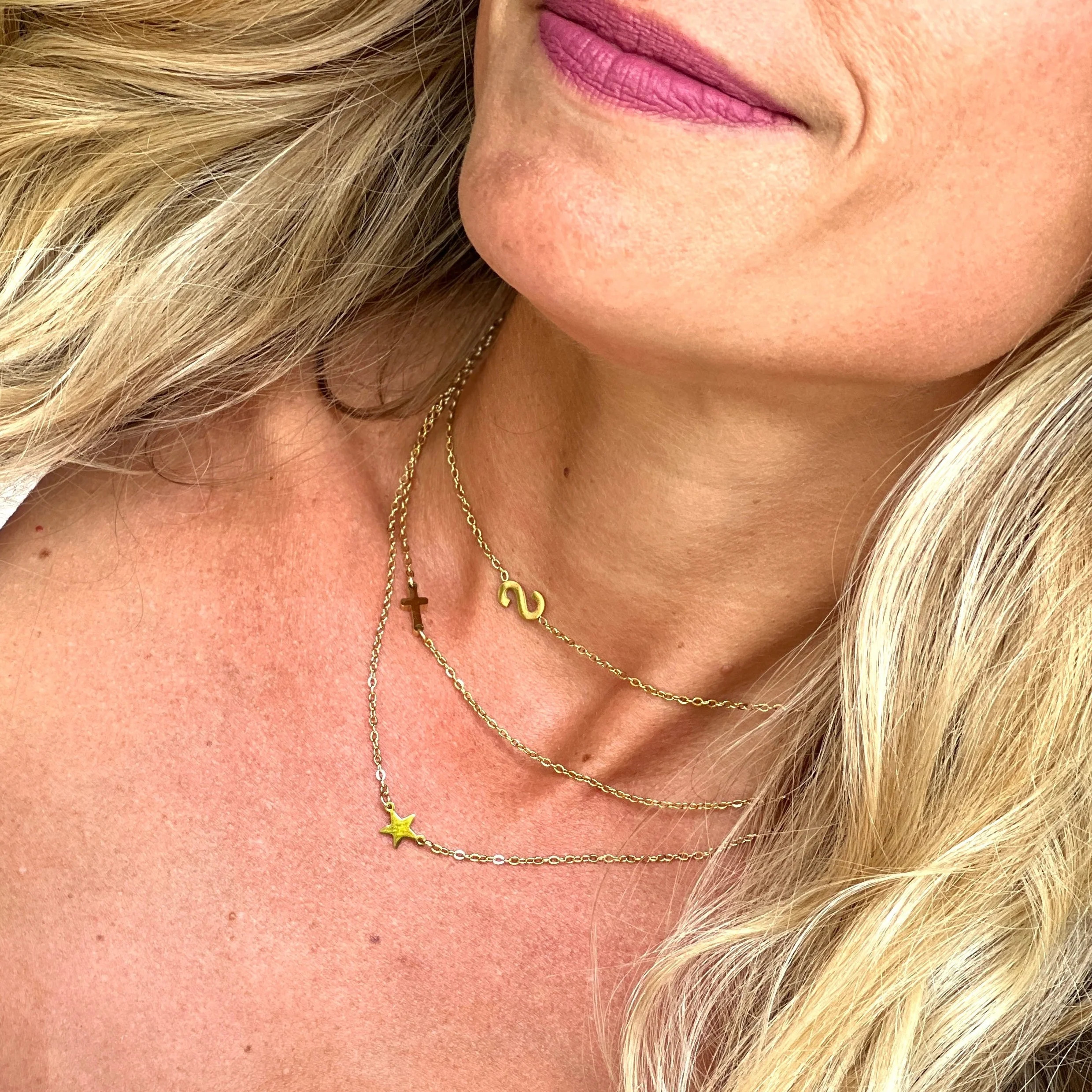 Dainty Letter Pendant Necklace | Victoria Emerson