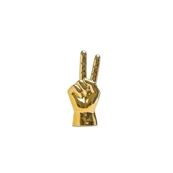 Chandresh Peace Sign Table Figurine | Wayfair Professional