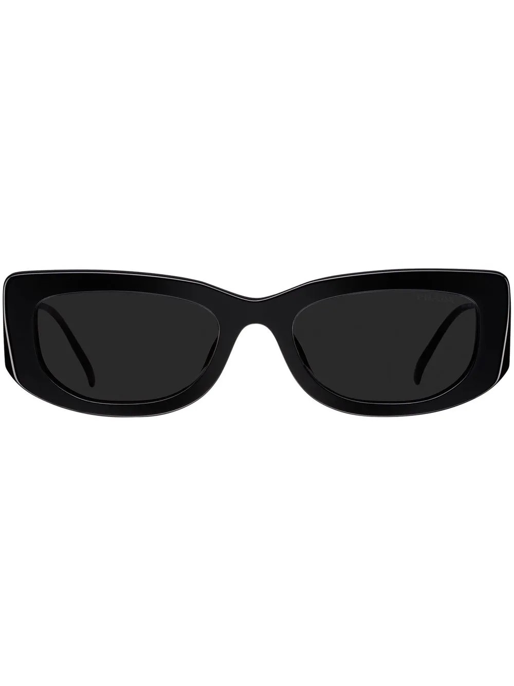 Prada Eyewear Symbole Sonnenbrille Mit Eckigem Gestell | Schwarz | FARFETCH BE | Farfetch Global