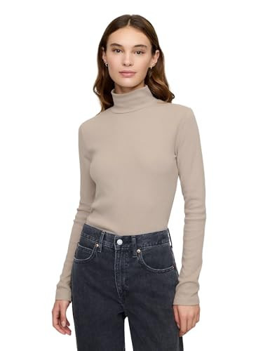 GAP Womens Long Sleeve Puffed Shoulder Turtleneck White UK L | Amazon (US)