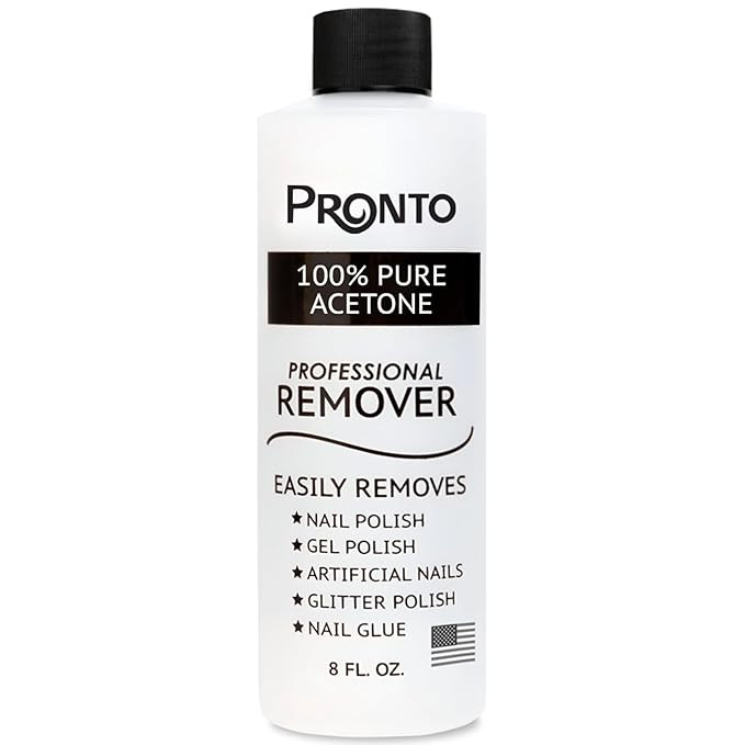 Pronto 100% Acetone Gel Nail Polish Remover - Gel Polish Remover for Nails | Acetone Nail Polish ... | Amazon (US)