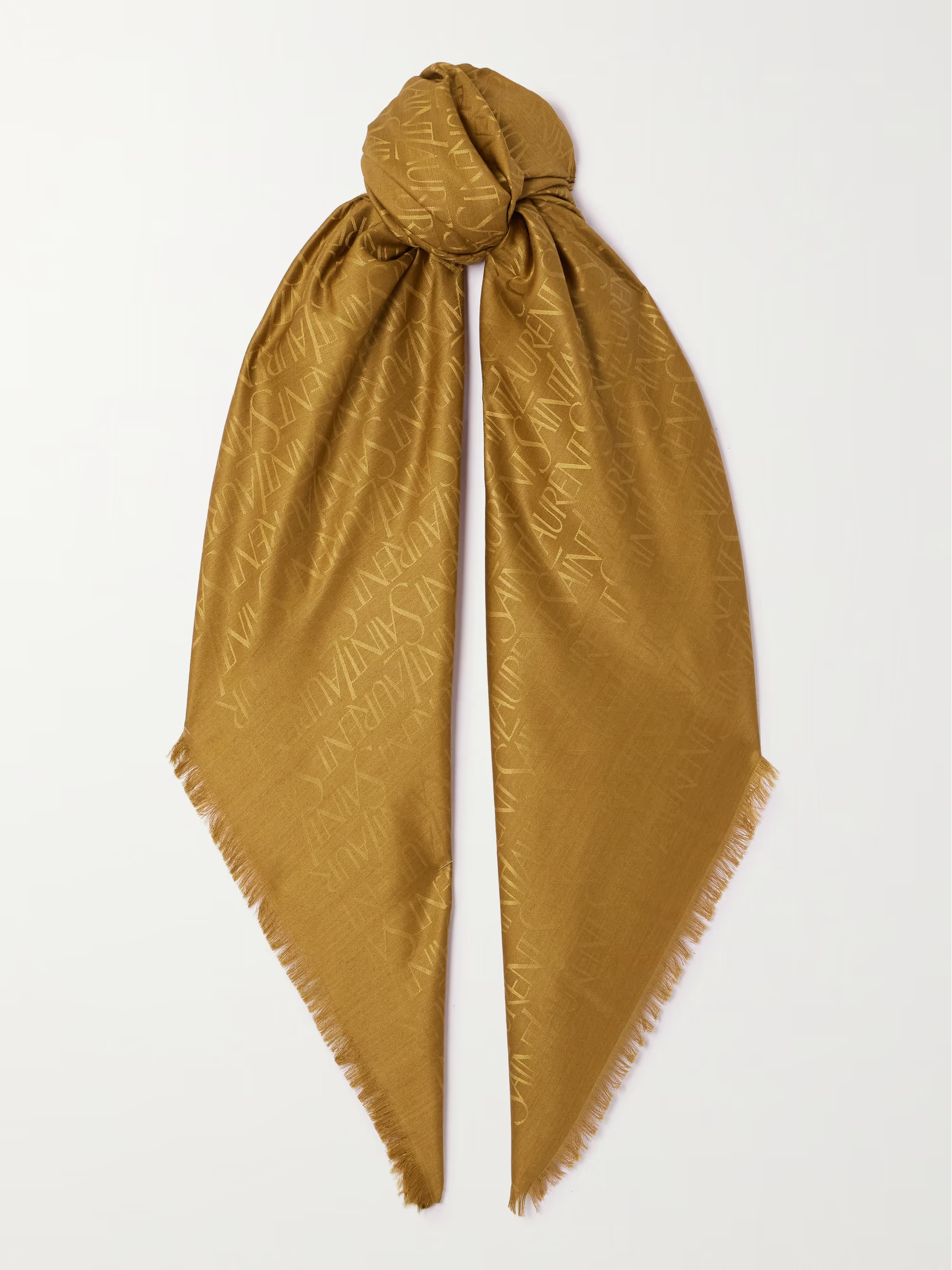 Grand Carré silk and wool-blend jacquard scarf | NET-A-PORTER (US)